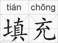 填充的拼音