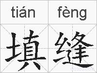 填缝的拼音