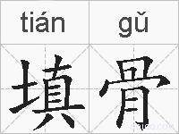 填骨的拼音