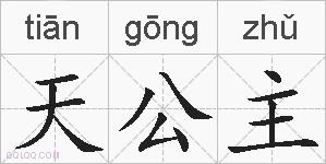 天公主的拼音