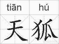 天狐的拼音