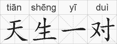 天生一对的拼音