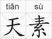天素的拼音