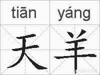 天羊的拼音