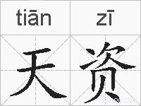 天资的拼音