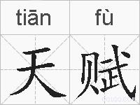 天赋的拼音