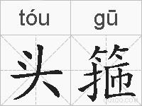 头箍的拼音