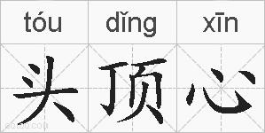 头顶心的拼音