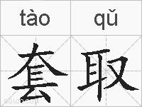 套取的拼音