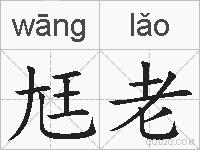尪老的拼音
