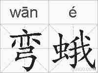 弯蛾的拼音
