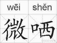微哂的拼音