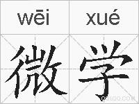 微学的拼音