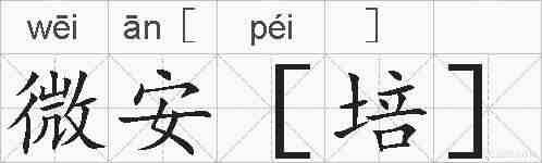 微安［培］的拼音