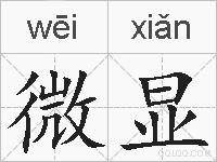 微显的拼音