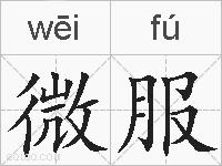 微服的拼音