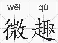 微趣的拼音