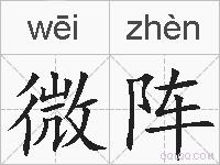 微阵的拼音