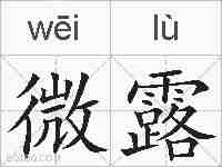 微露的拼音