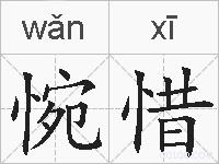 惋惜的拼音