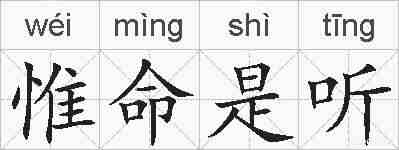 惟命是听的拼音