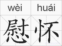 慰怀的拼音