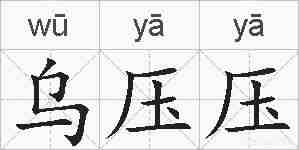 乌压压的拼音