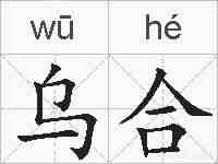 乌合的拼音