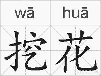 挖花的拼音