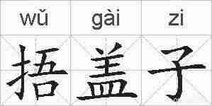 捂盖子的拼音
