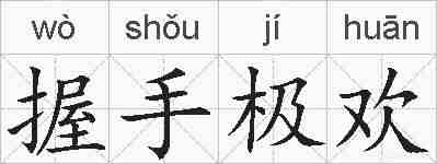 握手极欢的拼音