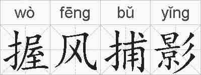握风捕影的拼音