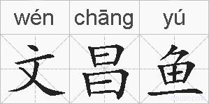 文昌鱼的拼音