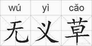 无义草的拼音