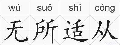 无所适从的拼音