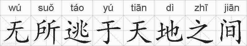 无所逃于天地之间的拼音