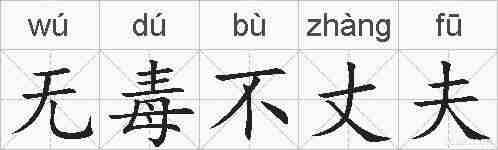 无毒不丈夫的拼音
