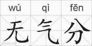 无气分的拼音