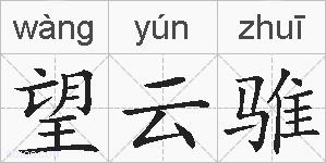 望云骓的拼音
