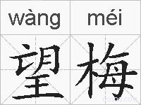 望梅的拼音