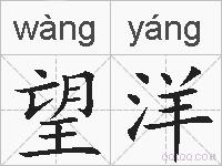望洋的拼音