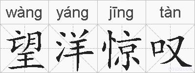 望洋惊叹的拼音