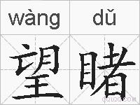 望睹的拼音