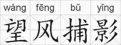 望风捕影的拼音