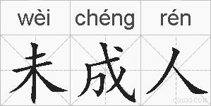 未成人的拼音