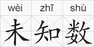 未知数的拼音