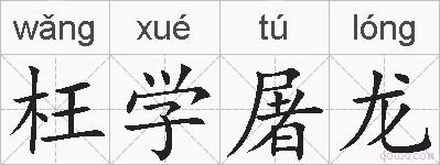枉学屠龙的拼音