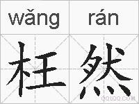 枉然的拼音