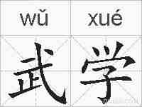 武学的拼音