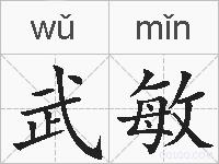 武敏的拼音